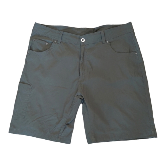 Swiss Alps Flat Front Hiking Shorts Olive Green Outdoors Lightweight Mens 42 - Picture 1 of 12